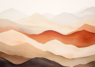 Abstract Mountain Range