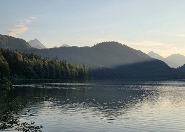 Lake and Mountain Landscape