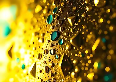 Golden Surface with Geometric Drops