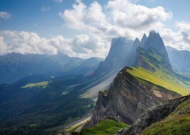 Seceda Mountain Range, Italy