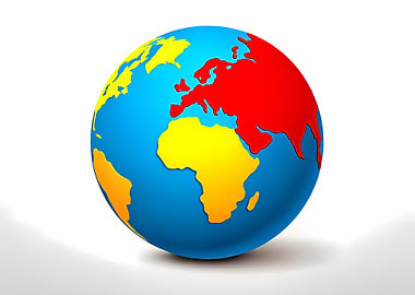 Colorful Globe Illustration