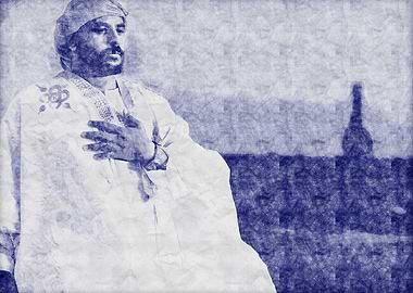 Pencil Sketch of a Man in Robe