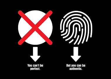 Authenticity over Perfection Graphic