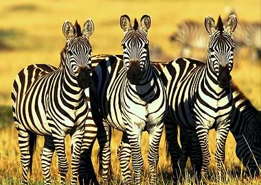 Zebras in the African Savannah