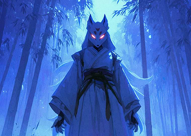 Fox Spirit in Bamboo Forest