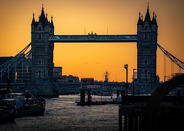 Tower Bridge at Sunset, London