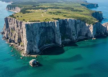 Coastal Cliffs and Turquoise Waters
