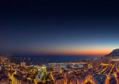 monaco at night