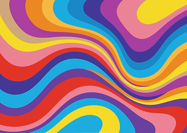 Colorful Wavy Abstract Pattern