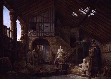 Sculptor's Studio Painting