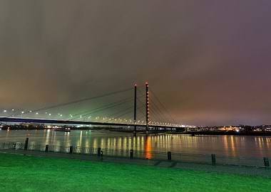 Dusseldorf Bridge at Night