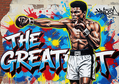 Muhammad Ali Graffiti Art