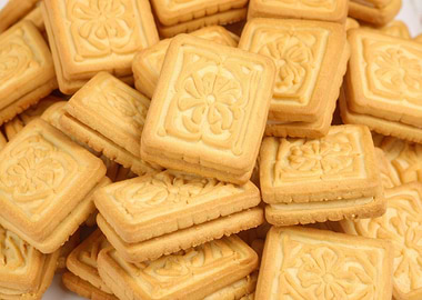 Pile of Square Sandwich Cookies