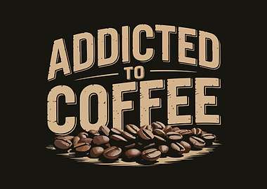 Addicted to Coffee Graphic