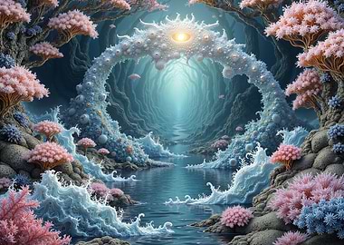 Mystical Archway Over Water