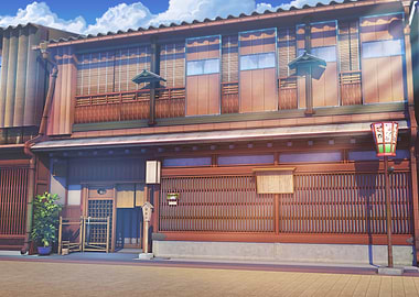 Traditional Japanese Building Exterior