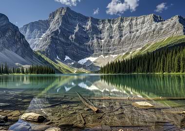Mountain Lake Landscape