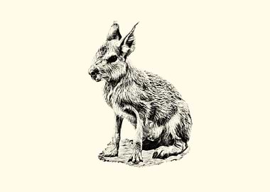Patagonian Mara Illustration