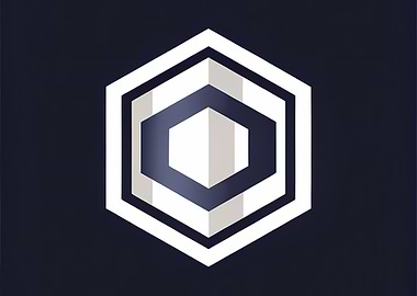 Abstract Hexagon Geometric Design