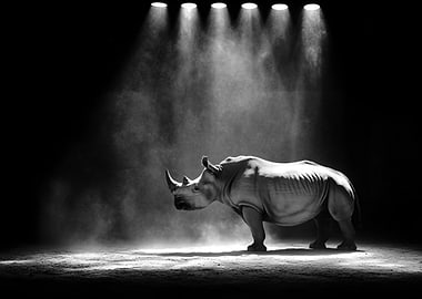 Rhino in Spotlight