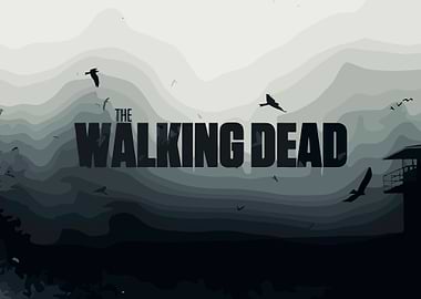 The Walking Dead Minimalist Landscape
