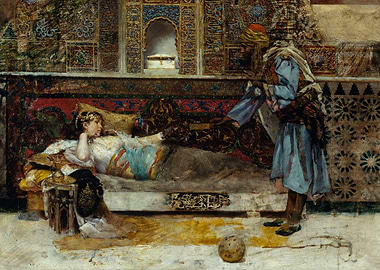 Orientalist Painting: Woman and Man