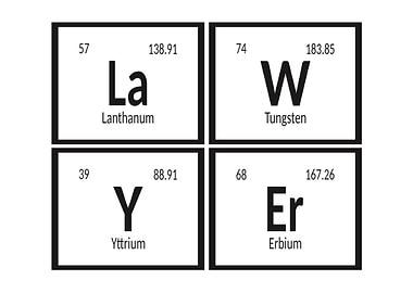 Periodic Table Elements: Lawyer