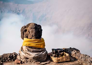Ganesha Statue on Mount Bromo