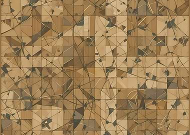 Abstract Geometric Pattern in Earth Tones