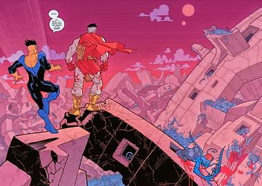 Invincible Comic Book Scene