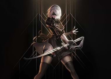 2B Nier Automata Fanart