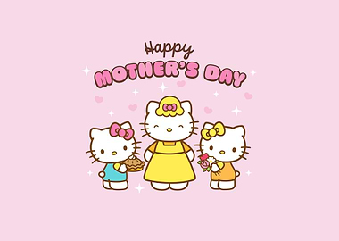 Hello Kitty Mother's Day Illustration