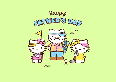 Hello Kitty Happy Father's Day Golf