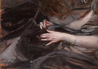 Hand Holding Object Painting