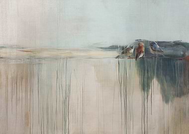 Three Birds on a Wire Painting