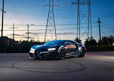 Bugatti Chiron at Dusk