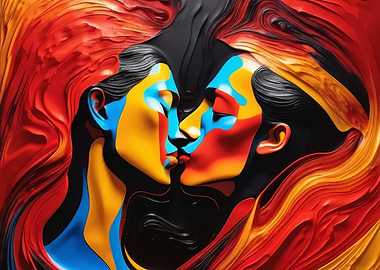 Abstract Kiss