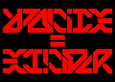 Police equals Killer text art