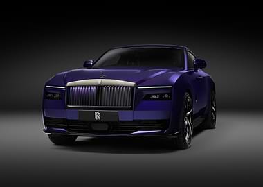 purple rolls royce