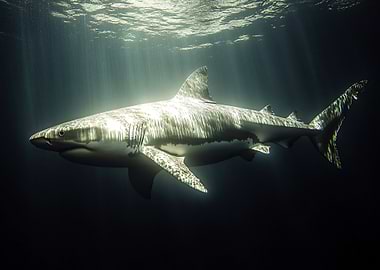 Great White Shark Underwater