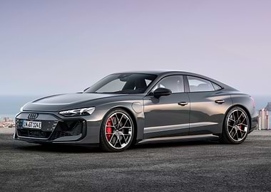 Sleek Gray Audi e-tron GT