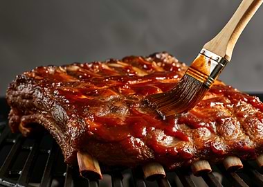 Barbecued Ribs with Sauce