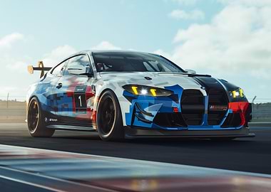 BMW M4 GT4 Race Car