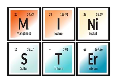 Periodic Table Elements: MINSTER