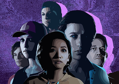 The Quarry game characters illustration