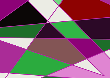 Abstract Geometric Color Block Pattern 14 by Kristalin Davis