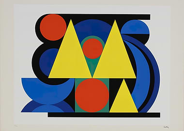 Geometric Shapes Composition