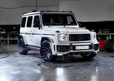 White Mercedes-Benz G-Class SUV