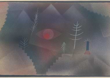 Paul Klee Abstract Landscape with Eye and Trees