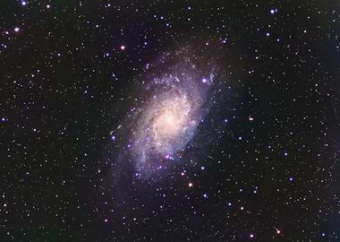 Triangulum Galaxy in Deep Space
